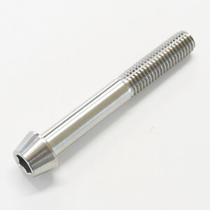 64チタンボルト テーパーキャップ M8 × 60mm P1.25 焼き色なし Ti - 6Al - 4V Titanium 64チタン合金