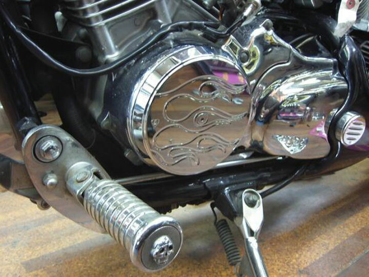 楽天市場 Arlen Ness スティード400 600専用 アレンネス フレイムドオルタネーターカバー メッキ エンジンカバー Nos フレアー Im Trading楽天市場店