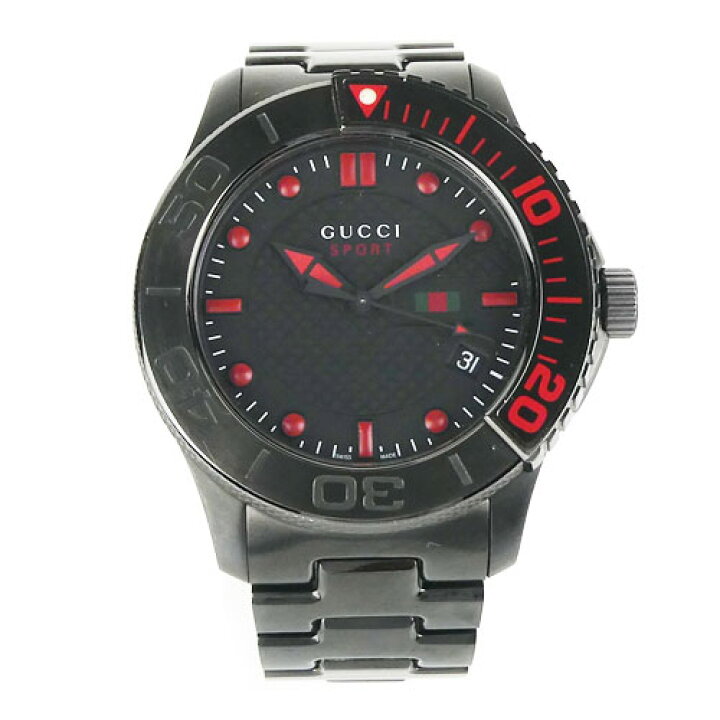 楽天市場】【GUCCI グッチ】美品 126.2 Gタイムレススポーツ デイト 