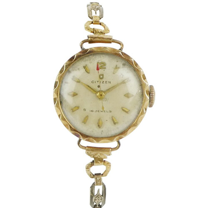 楽天市場】【CITIZEN シチズン】16JEWELS K18 手巻き レディース 