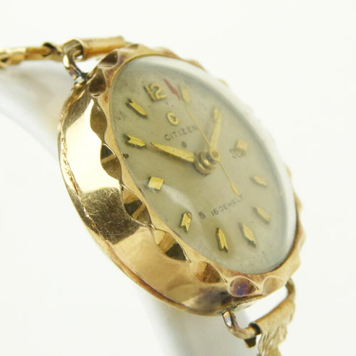 楽天市場】【CITIZEN シチズン】16JEWELS K18 手巻き レディース 