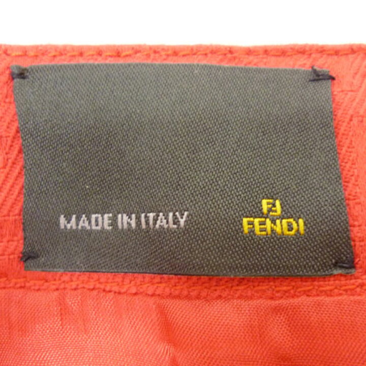 楽天市場】【フェンディ FENDI】ズッカ柄 赤 タイトスカート 38サイズ 