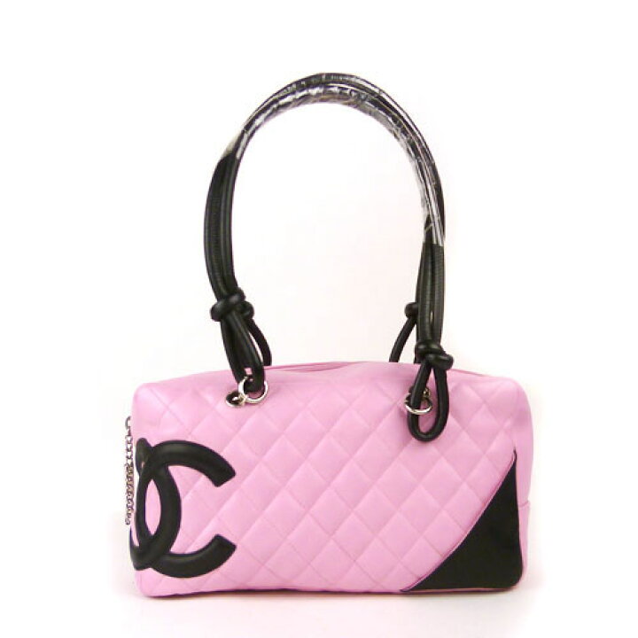 楽天市場】【CHANEL シャネル】美品 カンボンライン ボーリングバッグ 
