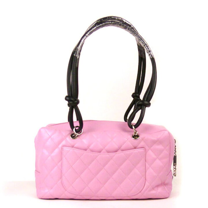 楽天市場】【CHANEL シャネル】美品 カンボンライン ボーリングバッグ 
