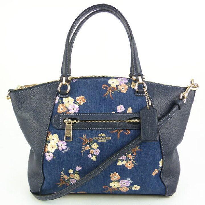 楽天市場】【COACH コーチ】91045 IMDEI デニム レザー プレーリー 