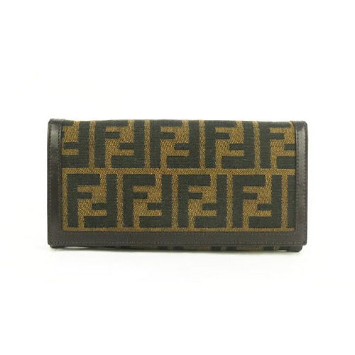 楽天市場】【FENDI フェンディ】美品 ズッカ柄 長財布【中古  