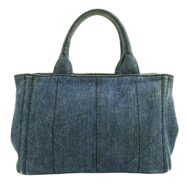 楽天市場】【PRADA プラダ】美品 BN2439 カナパ デニム トートバッグ 