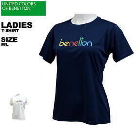 ベネトン benetton レディース 半袖 Tシャツ 411-542 メール便も対応