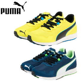 プーマ　puma キッズシューズ スニーカー 運動靴 紐タイプ 紐靴 通学 ランニングシューズ メッシュ 通気 スピードモンスターPL 195364