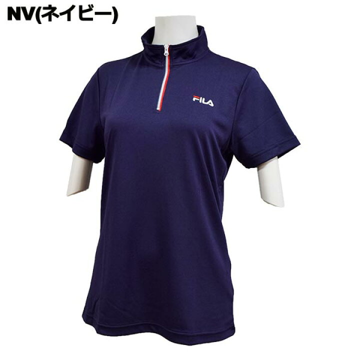 楽天市場】フィラ fila レディース 半袖 シャツ スタンドカラー ハーフ 