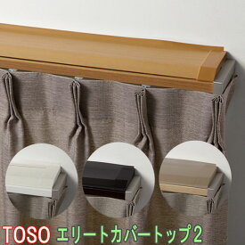 TOSO/トーソー製 カーテンレールエリート・ネクスティ用 カバートップ2単体セット(エリートMキャップ・ネクスティMキャップ用)　規格サイズ/179cm(182cm用)