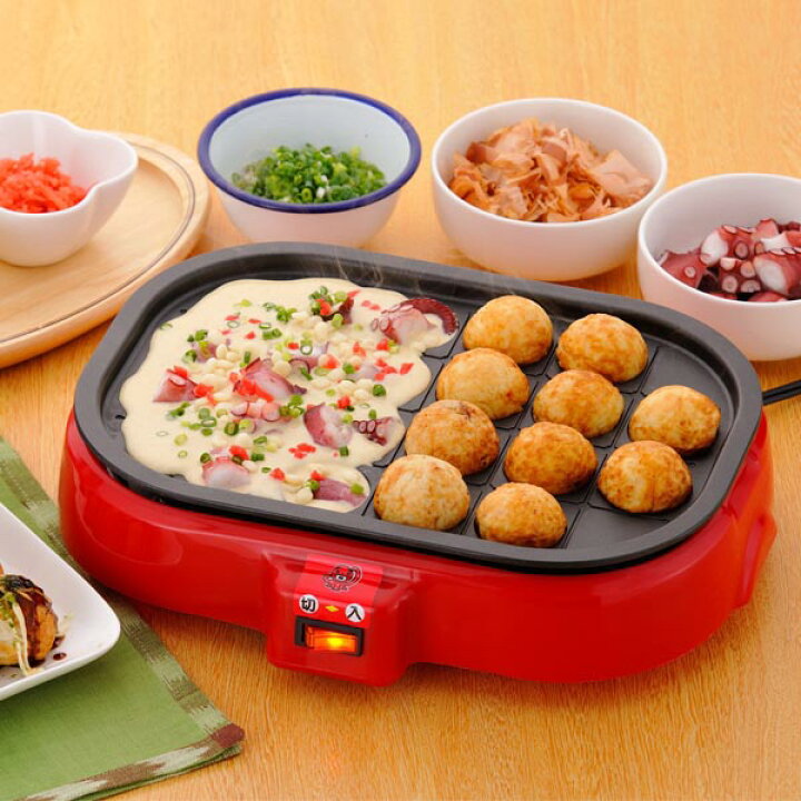 楽天市場】たこ焼き器 ホットプレート 平プレート付 ◇送料無料 