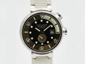 【 ルイヴィトン LOUIS VUITTON 】 腕時計 Q1031 タンブール ダイビング SS/ラバー デイト 自動巻 箱 替えベルト2点付 メンズ 新着 08560-0　中古送料無料