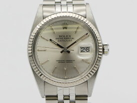 【 ロレックス ROLEX 】 腕時計 16014 デイトジャスト DATEJUST K18WG/SS 自動巻 デイト メンズ 新着 01580-0