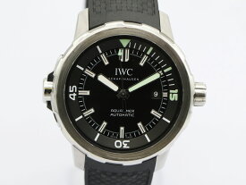 【 IWC インターナショナルウォッチカンパニー 】腕時計 IW329001 アクアタイマー 黒文字盤 SS/ラバー 自動巻 メンズ 新着 01540-0 中古 送料無料