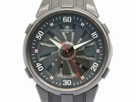 値下げ【 ペルレ PERRELET 】A4023/1 タービンXL トキシック ダイヤモンドスカル SS/ラバー 自動巻 クロノグラフ 裏スケ メンズ □新着 70464-1 中古 送料無料