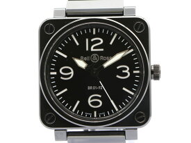 【 ベル＆ロス Bell＆Ross 】 腕時計 BR01-92BC-AL アビエーション ブラックセラミック 保 箱 自動巻 メンズ 新着 70227-1 中古 送料無料