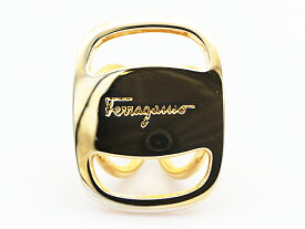【 サルヴァトーレフェラガモ Salvatore Ferragamo 】 スカーフリング GP ゴールドカラー レディース 新着 76017-8 中古品 送料無料