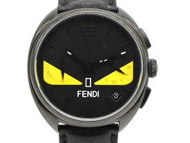 【 フェンディ FENDI 】 腕時計 モンスターバグズ 21200G クロノグラフ デイト SS/革 箱 保 メンズ 新着 02815-0