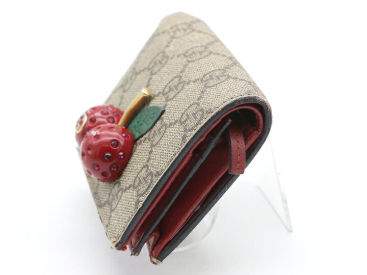 楽天市場】【 グッチ GUCCI 】 サクランボ チェリー 二つ折り財布 GG柄 