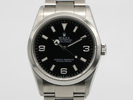 【 ロレックス ROLEX 】 腕時計 114270 エクスプロラー Z番 2006年 35mm SS 黒文字盤 自動巻 ボーイズ 新着 02355-0 中古 送料無料