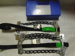 送料無料!北海道で製造されている小型トラック&バス用緊急脱出スリップ対策用ワンタッチタイヤチェーンメッキホイール&アルミホイールにも安心リニューアルタイプ!205/85R16&185/85R16&195/