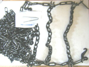 送料無料!北海道で製造されている大型RV&SUV用STD金属タイヤチェーン33X12.5R15サイズ用2本分セットお買い得!