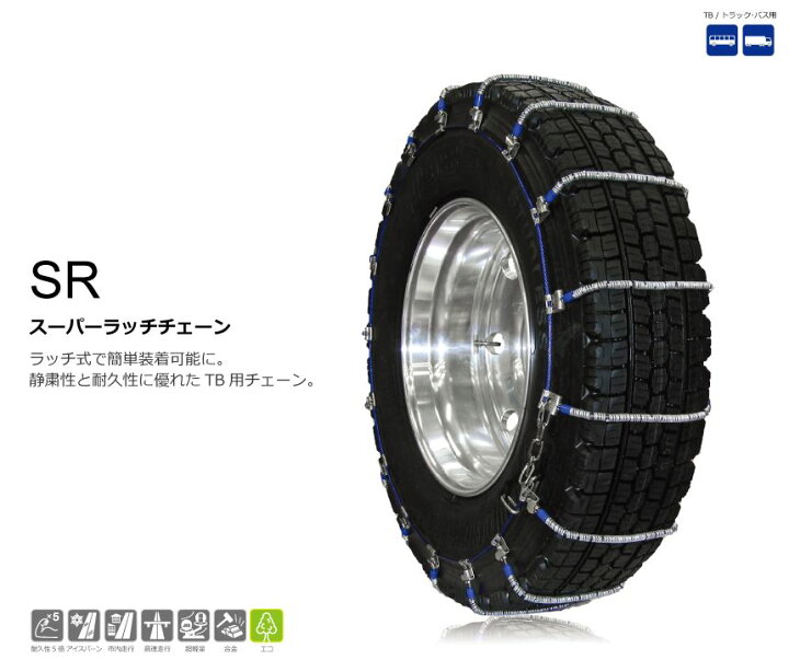 楽天市場】送料無料！SCCトラック用金属ケーブルタイヤチェーン11R22 
