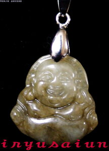 【送料無料】布袋様開運 風水 天然 翡翠手彫り 布袋様ペンダントトップ 新品レディースネックレスメンズネックレスFeng shui Hotei necklace Jade男女兼用 威龍彩雲通販