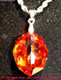 キラキラ ガラスストーン八角 立体 カットパワーストーン ペンダントトップ新品 レディースネックレスnecklace 威龍彩雲