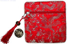 龍 宮廷龍コインケース レッドcoin purse 新品財布 小さい財布誕生日 使いやすい ギフトプレゼント オシャレコインケース レディース 小銭入れ男女兼用 威龍彩雲