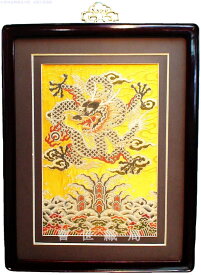 【送料無料】中国雲錦 中華 世紀側龍開運 風水 四神獣 新品手織り芸術 Loong Dragon fabric威龍彩雲