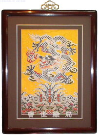 【送料無料】中国雲錦 中華 世紀側龍開運 風水 四神獣 新品手織り芸術 Loong Dragon fabric威龍彩雲