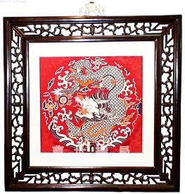 【送料無料】 中国雲錦 四小屏龍開運 風水 四神獣 新品手織り芸術 Loong Dragon fabric威龍彩雲