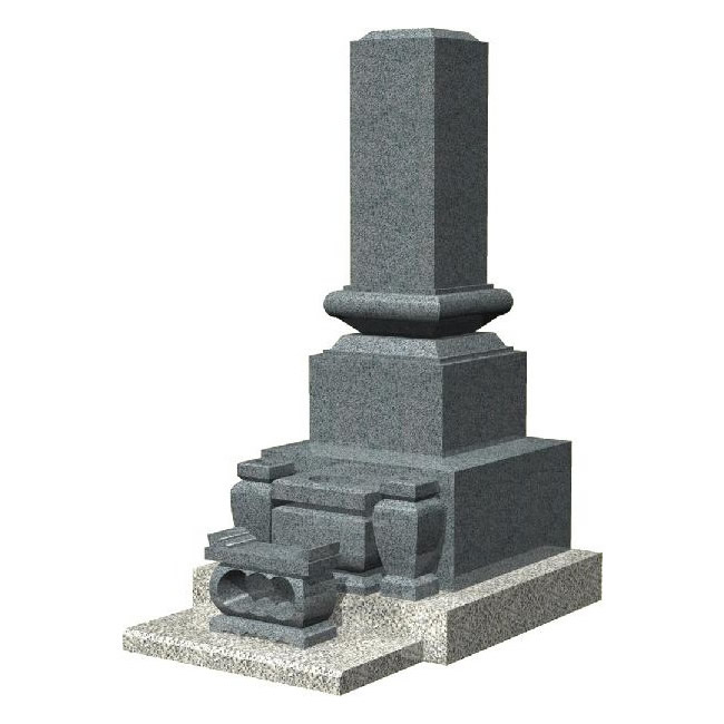 墓石 最新作 高級和型を特別価格でご提供 デザイン高級和型スリン付のお墓 入園入学祝い 送料有料 青御影石