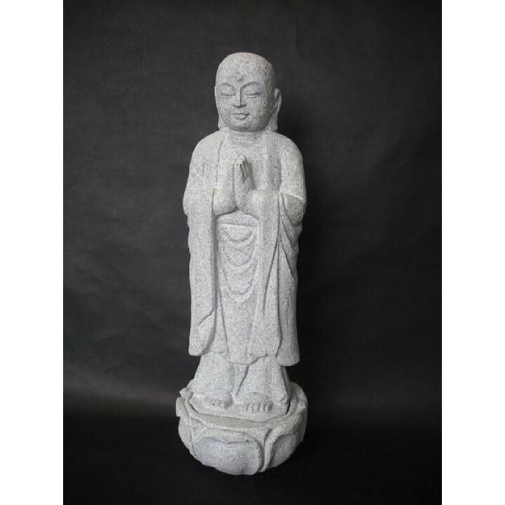 楽天市場】合掌地蔵10号天然石丸彫り : だいもんshop