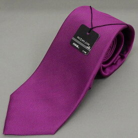 西陣織　ハンドメードネクタイ　セッテピエゲ　セブンホールド　紫　ヘリンボーン　シルク100％　日本縫製　NJ-ST07