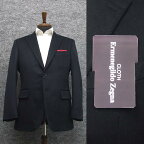 カシミヤ100%　秋冬物ジャケット　[Ermenegildo Zegna]ゼニア生地 PURE CASHMERE使用　ベーシック2釦　濃紺 [A体][AB体][BB体]　メンズ　EZJ-C02