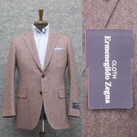 秋冬物ジャケット　[Ermenegildo Zegna]ゼニア生地 TROFEO-cashmere使用　[A体][AB体]　ベーシック2釦　薄紫系/杉綾　メンズ　EZJ22