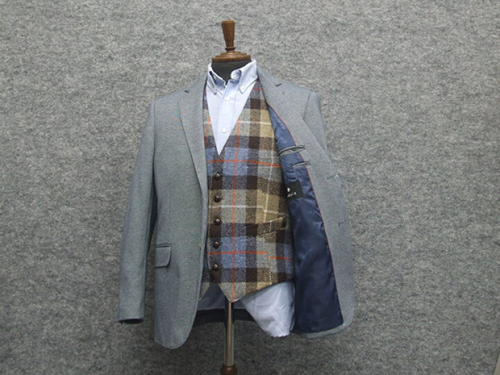 楽天市場】英国生地 [Harris Tweed]ハリスツイード ベスト 日本製 [A体 