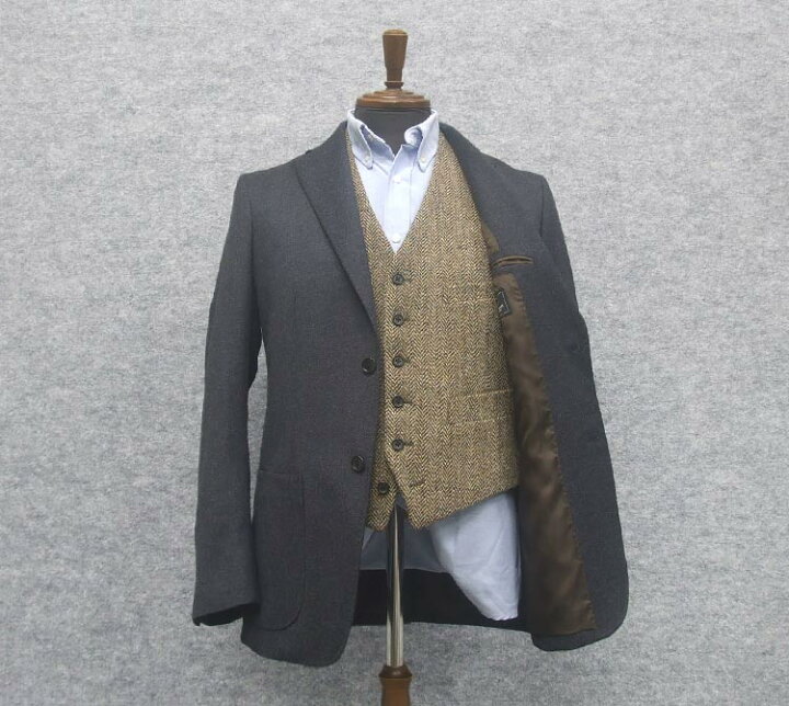 楽天市場】英国生地 [Harris Tweed]ハリスツイード ベスト [A体][AB体 