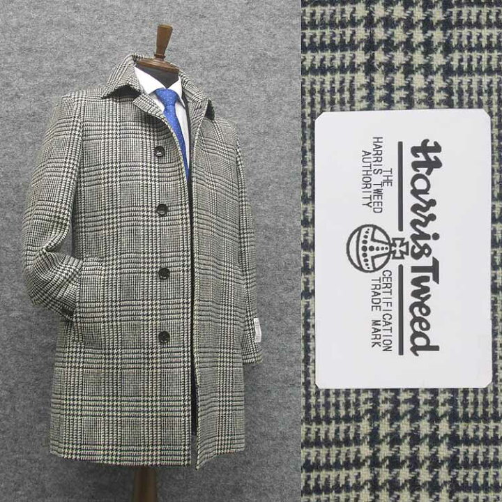 楽天市場】英国生地 [Harris Tweed]ハリスツイード ステンカラーコート  