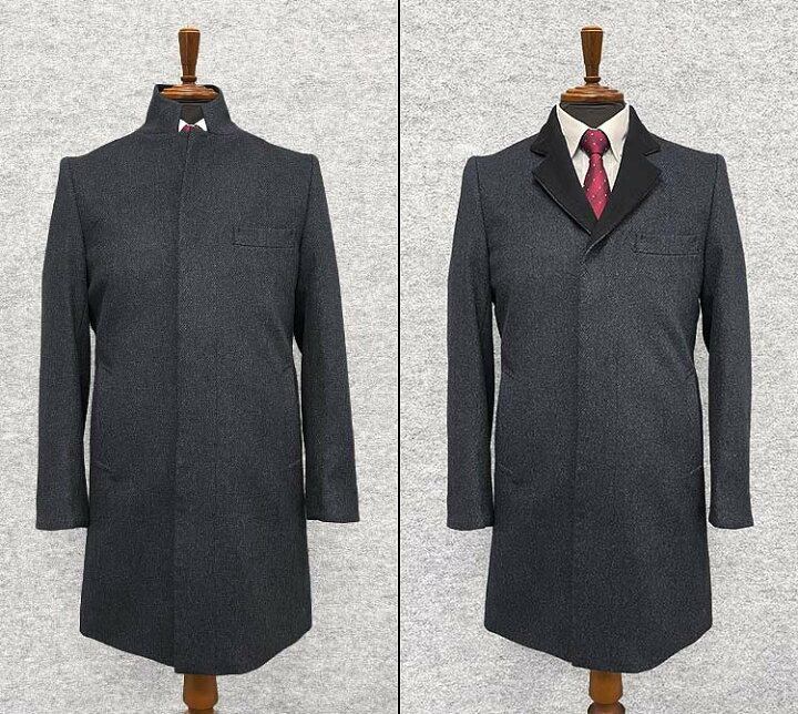 楽天市場】[renoma] レノマHOMME カシミヤ混 デザインスタンドカラー