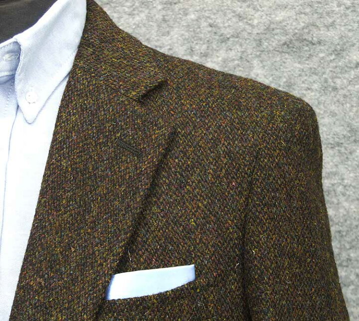 楽天市場】☆AB6 英国生地 Harris Tweed ハリスツイード ジャケット 