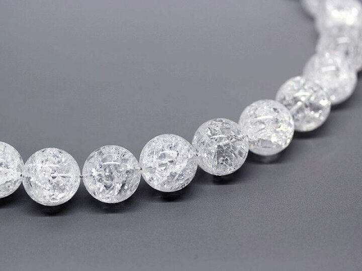 楽天市場】爆裂水晶 18mm クラック水晶 数珠 ネックレス メンズ : ISHIKI