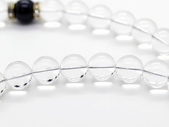 楽天市場】金彫龍 水晶 18mm 梵字 オニキス 天然石 数珠 ネックレス 
