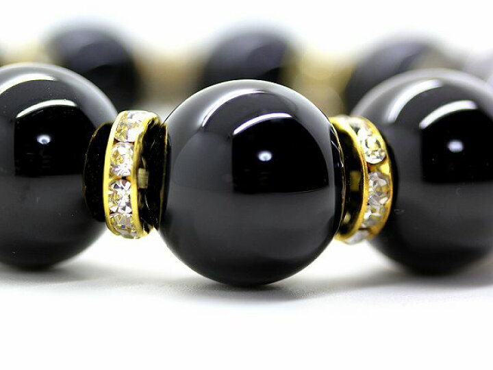 楽天市場】天然石 オニキス20mm 数珠 ブレスレット メンズ : ISHIKI