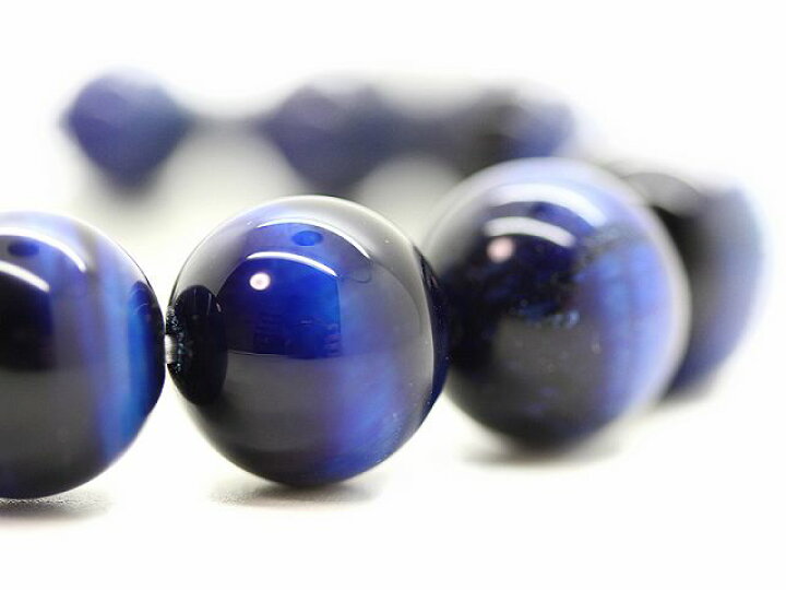 楽天市場】ブルー タイガーアイ 12mm パワーストーン 数珠 