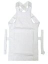 祭 腹掛 白(晒) S/M/L/2L/3L [はらがけ はらかけ ハラガケ はらがけ 祭り衣装 祭用品 祭り ユニセックス 男性 女性 神輿 山車 よさこい 祭礼 どんぶり エプロン 前掛け 時代劇 魚屋 人力車]