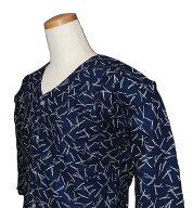 鯉口シャツ 藍染調 松葉 S/M/L/2L [お祭 祭 お祭り用品 祭用品 祭り衣装 お祭り衣装 オリジナル 祭り シ…